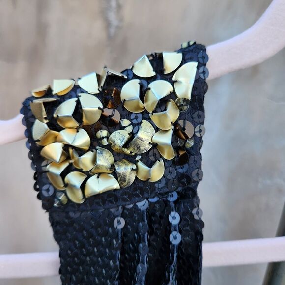 Matthew Williamson beaded sequined single shoulder cocktail dress - Picture 4 of 9